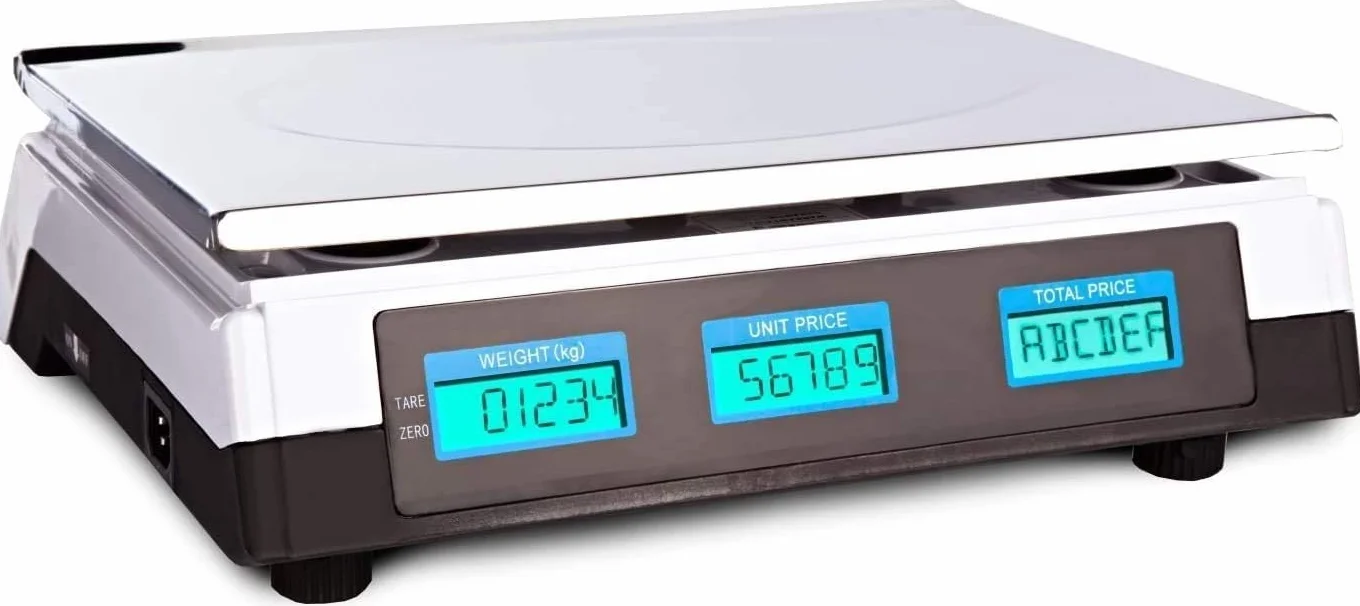 BILANCIA ELETTRONICA PROFESSIONALE DA BANCO DIGITALE 40 KG DOPPIO DISPLAY