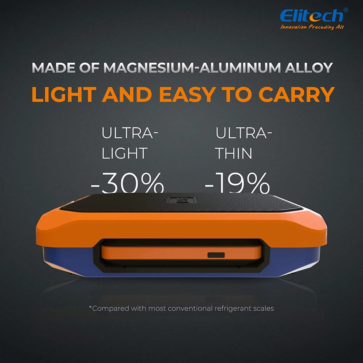 Elitech Bilancia per Refrigerante Intelligente, 100KG / 220LB, Touch Screen, HVAC, Bilancia per Refrigerante con Recupero di Refrigerazione Automatico dell'aria Condizionata, Wireless SRL-100