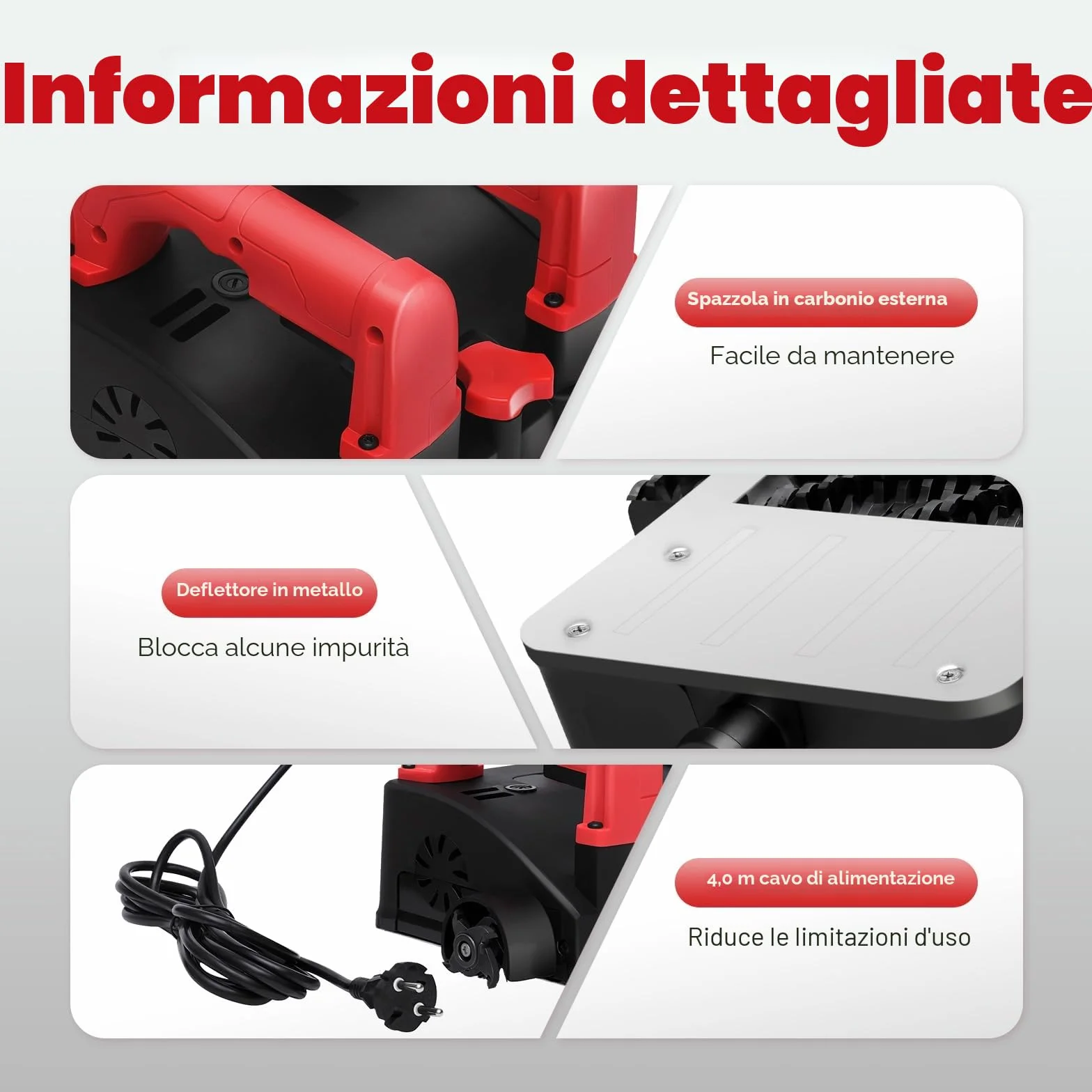 Fresa per ristrutturazione da 1200W, levigatrice per calcestruzzo, fresa per calcestruzzo, levigatrice, fresa per intonaco, fresa per muri, pialla elettrica da parete, levigatrice, fresa per intonaco