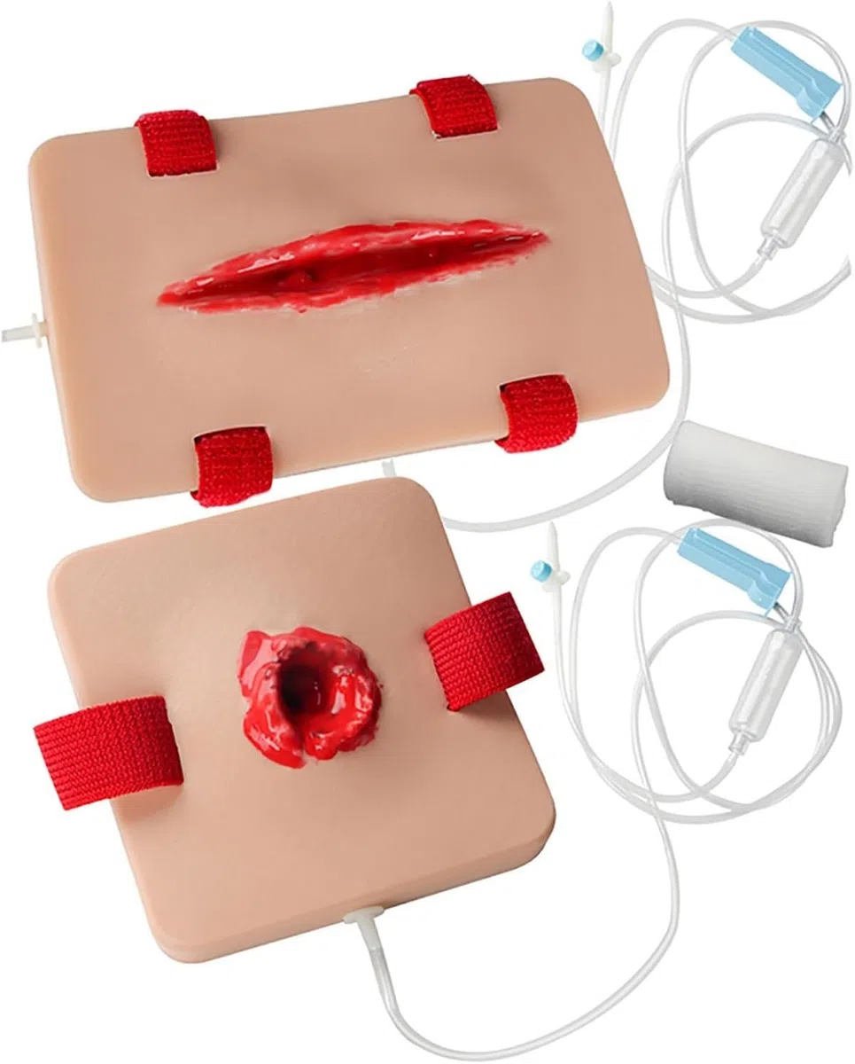 Modelli di addestramento for laccio emostatico for il controllo delle emorragie, simulatore di tamponi for ferite e laccio emostatico da 2 pezzi, kit di addestramento for fermare le emorragie
