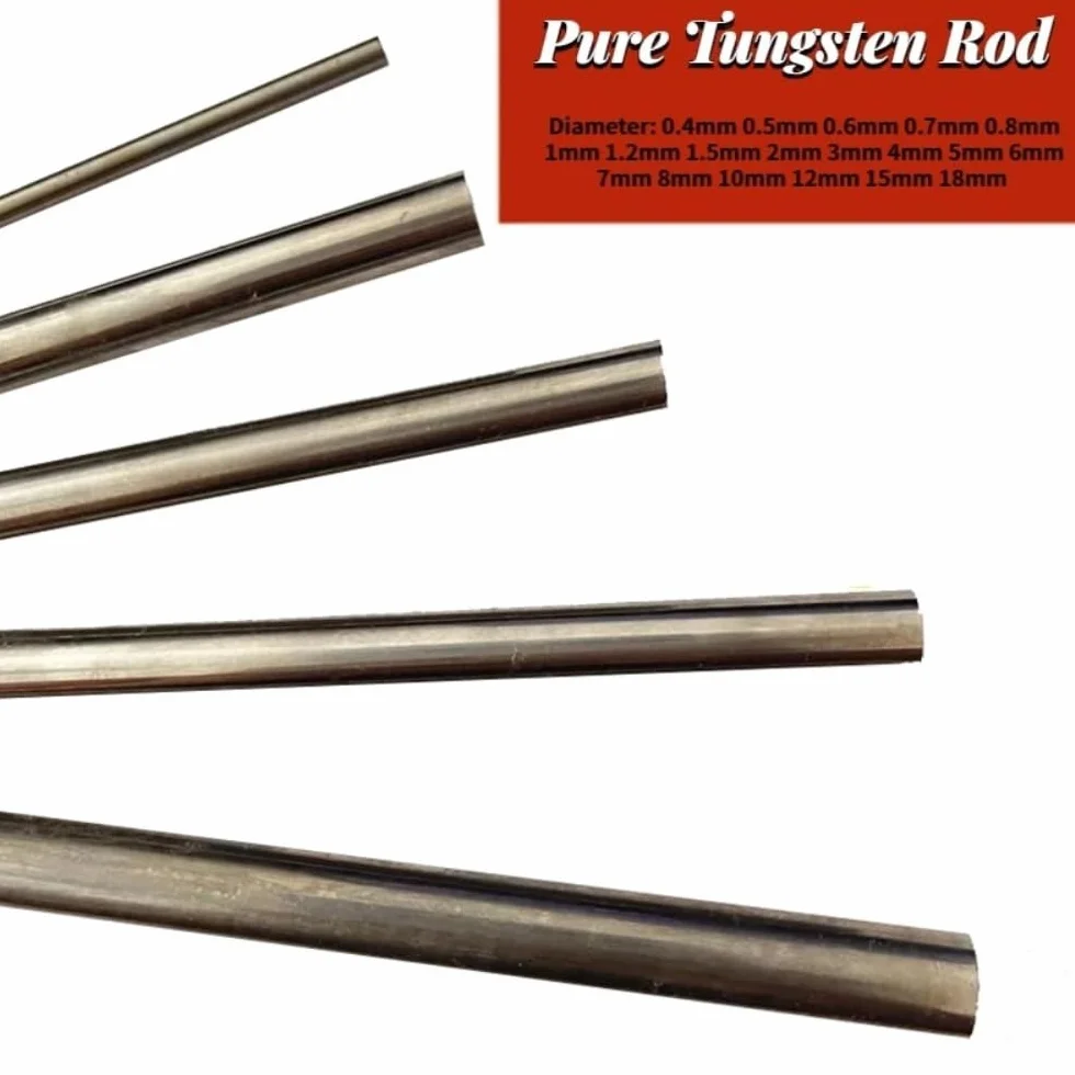1 pz asta di tungsteno puro da 0,4 mm a 18 mm elettrodo in metallo duro resistente all'usura barra in acciaio for incisione in wolframio for stampi e strumenti(18mmx100mm)
