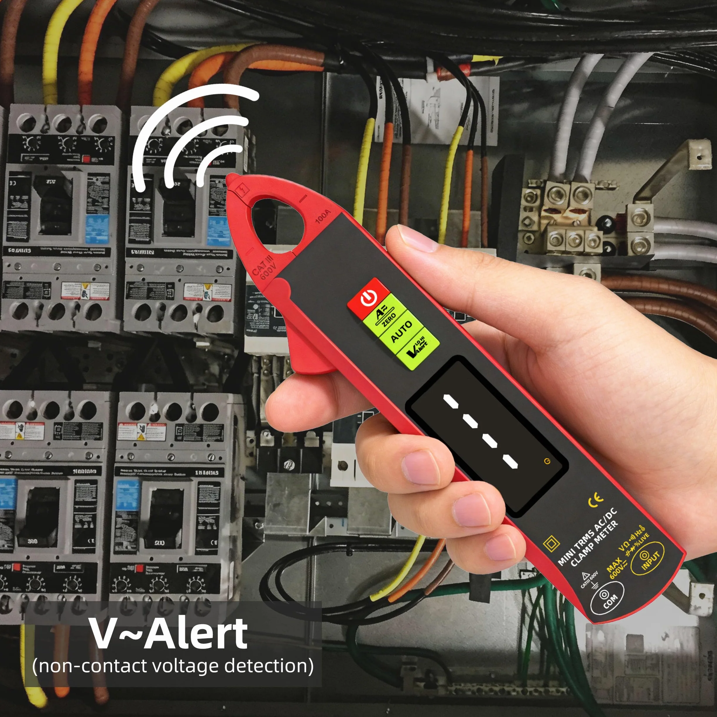 BSIDE UX1 1mA Pinza Amperometrica Bassa Corrente DC AC TRMS, Pinza Corrente di Dispersione per Automotive, Multimetro Automatico Ricaricabile di Tensione Resistenza Capacità Diodi Temperatura e NCV