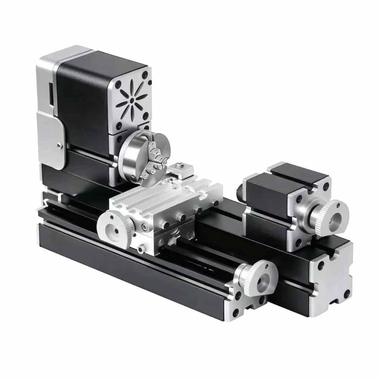 Tornio in miniatura interamente in metallo 36 W 20000 rpm Didactical Mini metallo Tornio Macchina per Hobbyist Lavorazione Del Legno Artigianato