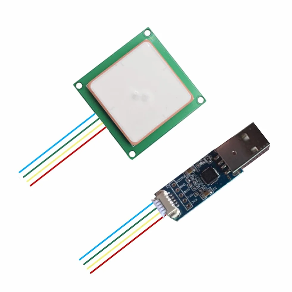 Modulo Lettore RFID UHF Compatibile YRM100 con Interfaccia Ttl e Antenna RFID Integrata