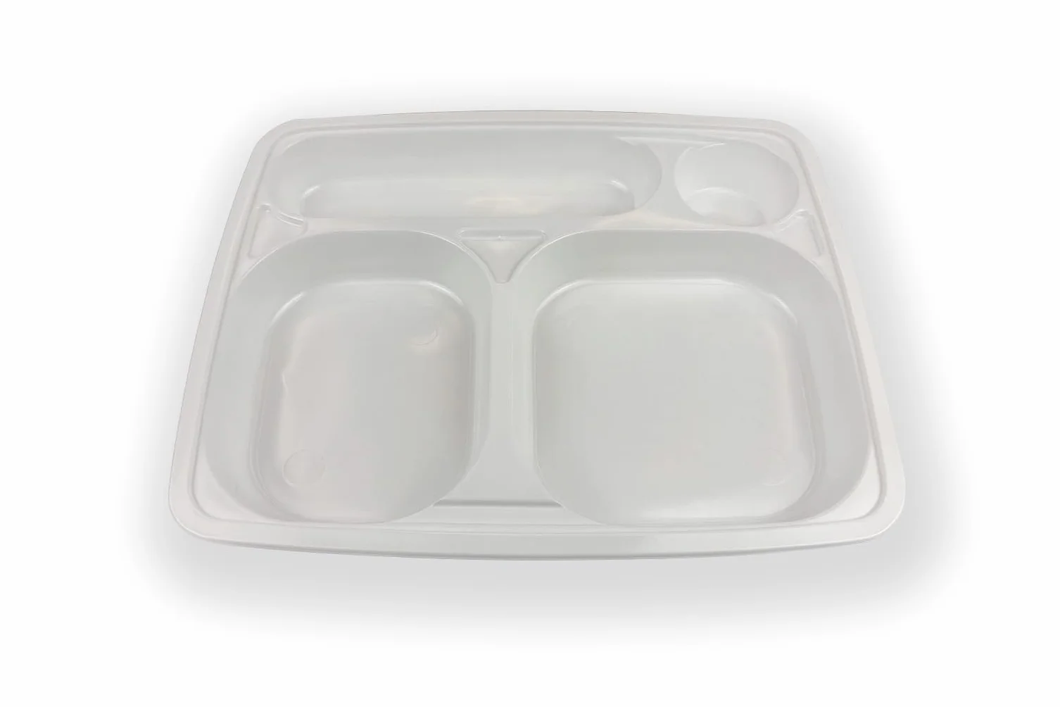 Vassoi Monoporzione 4 Scomparti Plastica Rigida 33x27cm Riutilizzabili