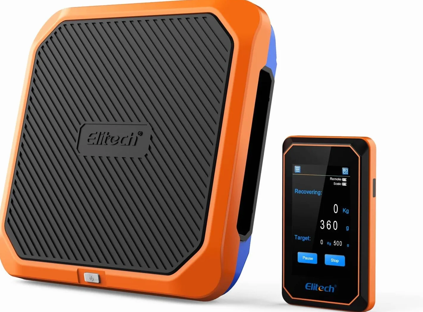 Elitech Bilancia per Refrigerante Intelligente, 100KG / 220LB, Touch Screen, HVAC, Bilancia per Refrigerante con Recupero di Refrigerazione Automatico dell'aria Condizionata, Wireless SRL-100