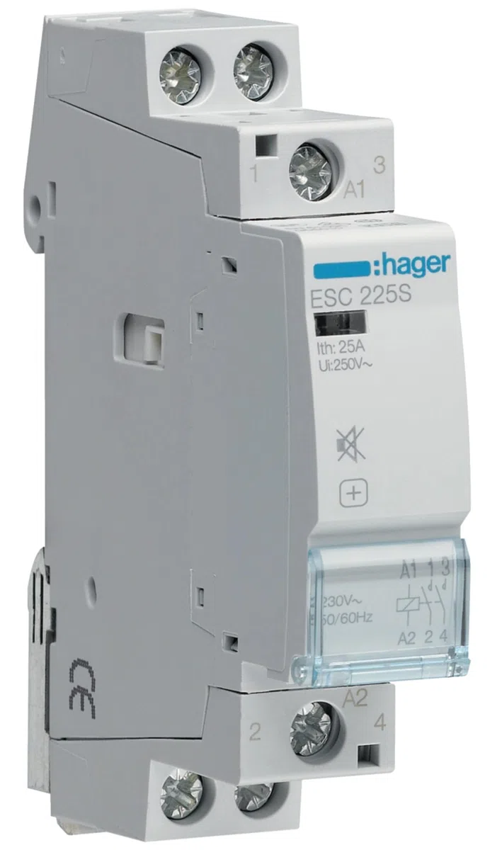 Contactor silencioso, 25A, 2NA, 230V
