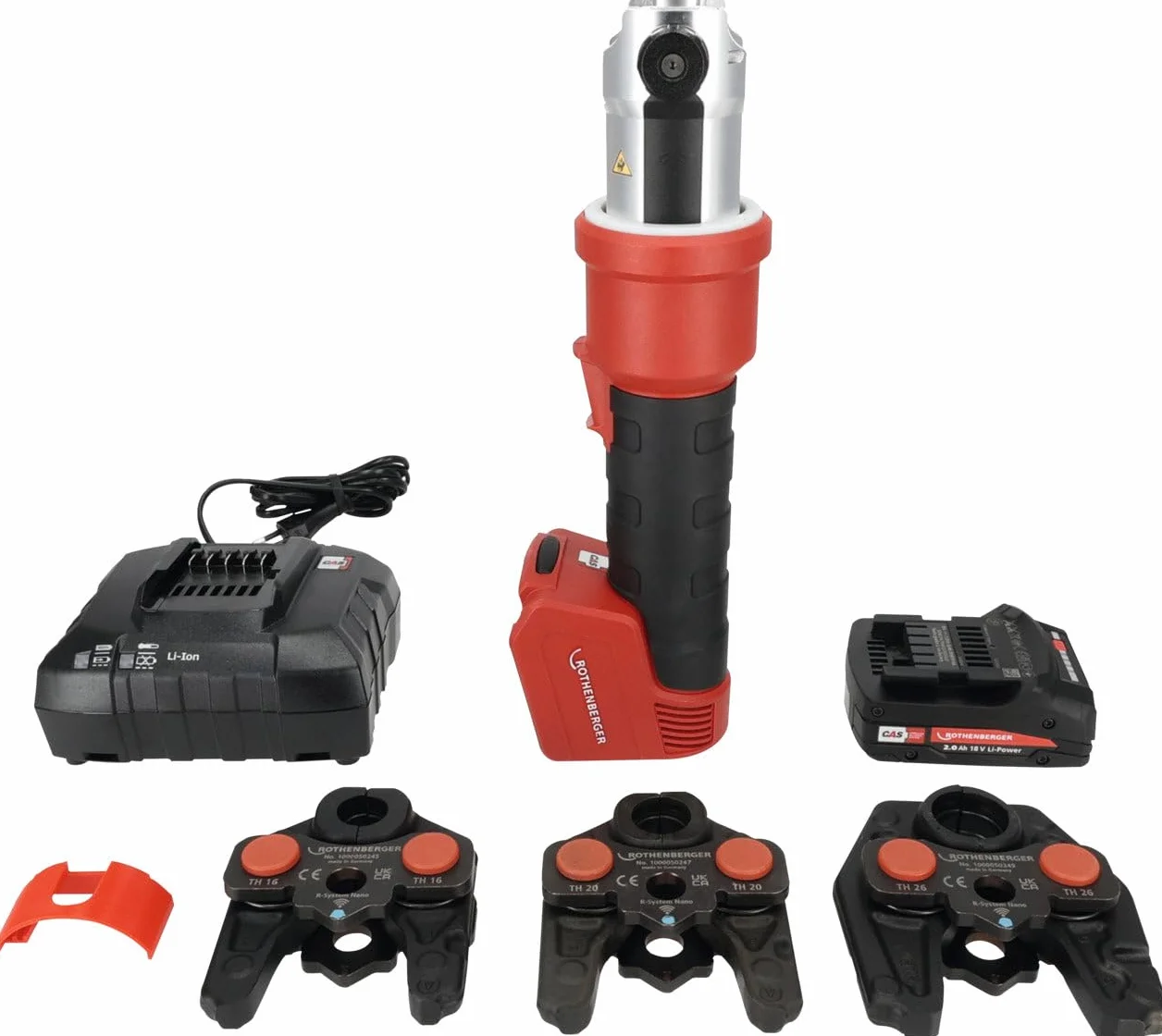 ROMAX NANO 2.0 AH 18V CON CARICABATTERIE 3 JAW TH16-20-26 CAS SET