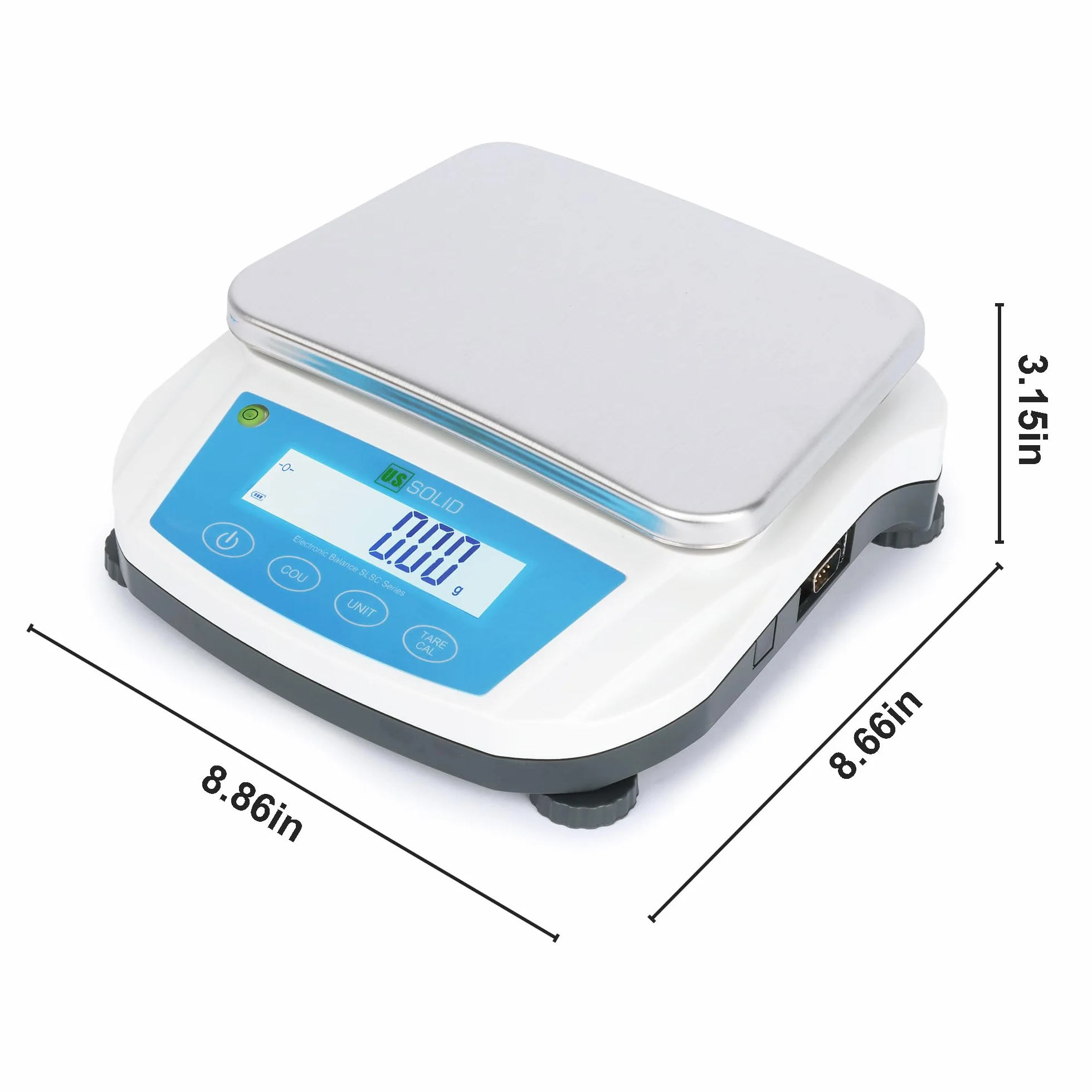 U.S. Solid Bilancia di precisione da laboratorio, 5000 g x 0,01 g, interfaccia RS232, AC100 V-240 V