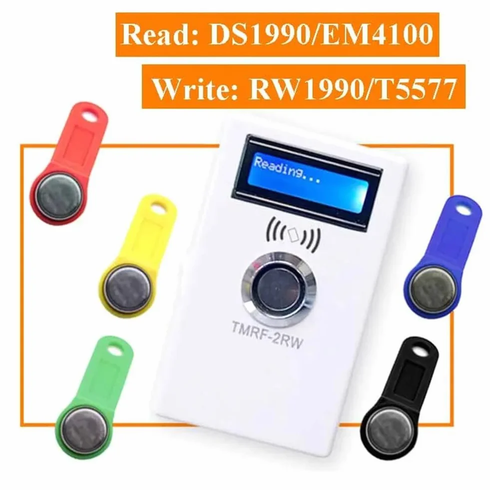 TMRF-2RW IButton Programmatore DS1990A Duplicatore Copia 125 KHz Lettore RFID Registratore RW1990 Scheda Chiave