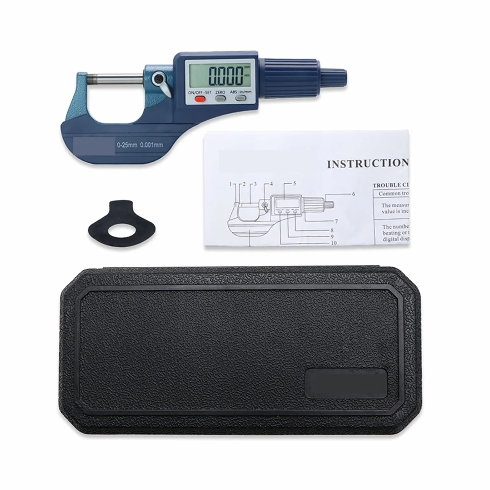 Micrometro Digitale Elettronico 0-25/25-50/50-75/75-100 mm 0,001 mm