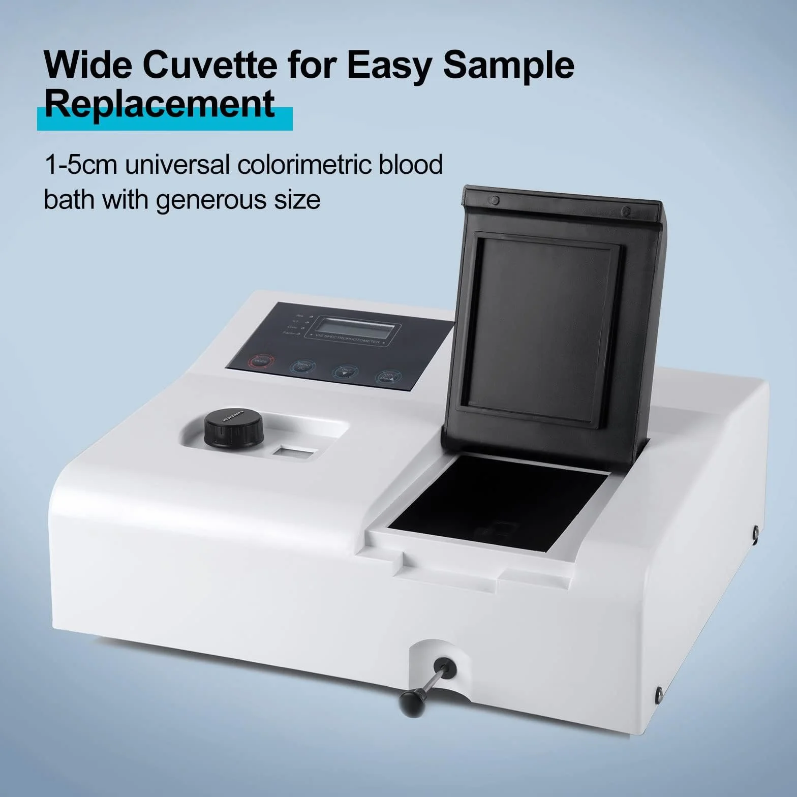 Spettrofotometro Portatile 721 Visibile da Laboratorio Digitale 350-1020 nm Lampada al Tungsteno 6 nm