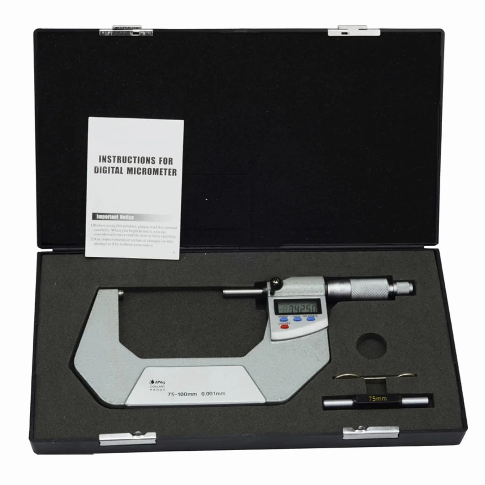 Micrometro digitale esterno impermeabile IP65 Alta Precisione 0-25-50-75-100mm 0,001mm