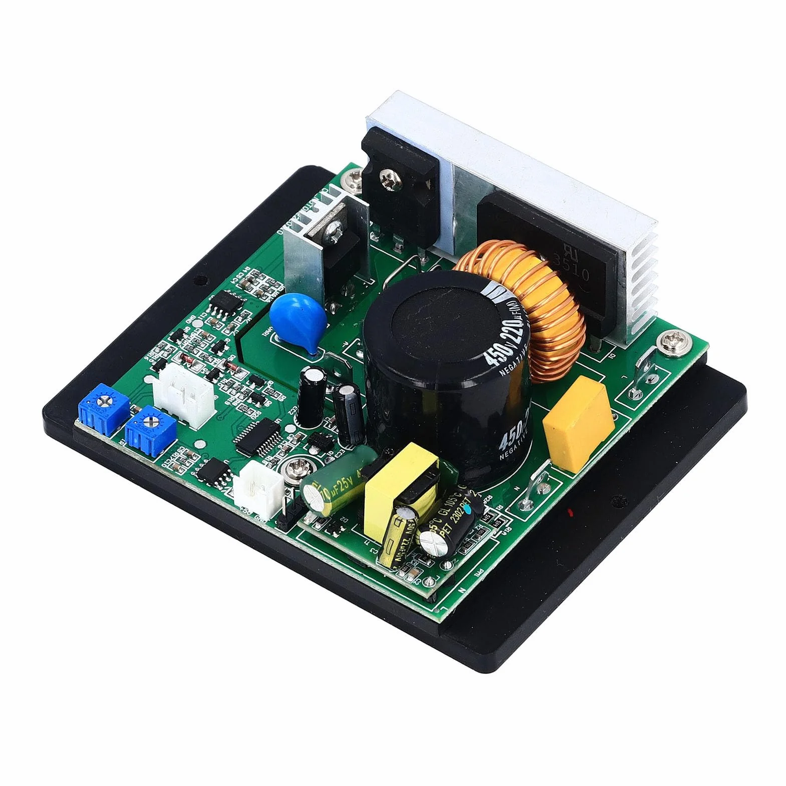 Scheda di Controllo Motore per Mini Tornio 250V 18A, Regolatore di Velocità Universale con Display Digitale, Interruttore Magnetico, Potenziometro e Protezione da Sovraccarico (DC 0-180V)