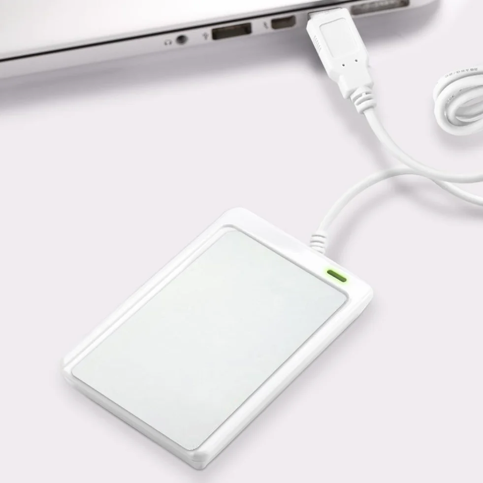 DEWIN Lettore NFC, ACR122U NFC Writer Lettore e Scrittore NFC Lettore Cie NFC RFID ACR122U ISO 14443A/b Software Gratuito in Bianco NFC Card Lettore Cie USB