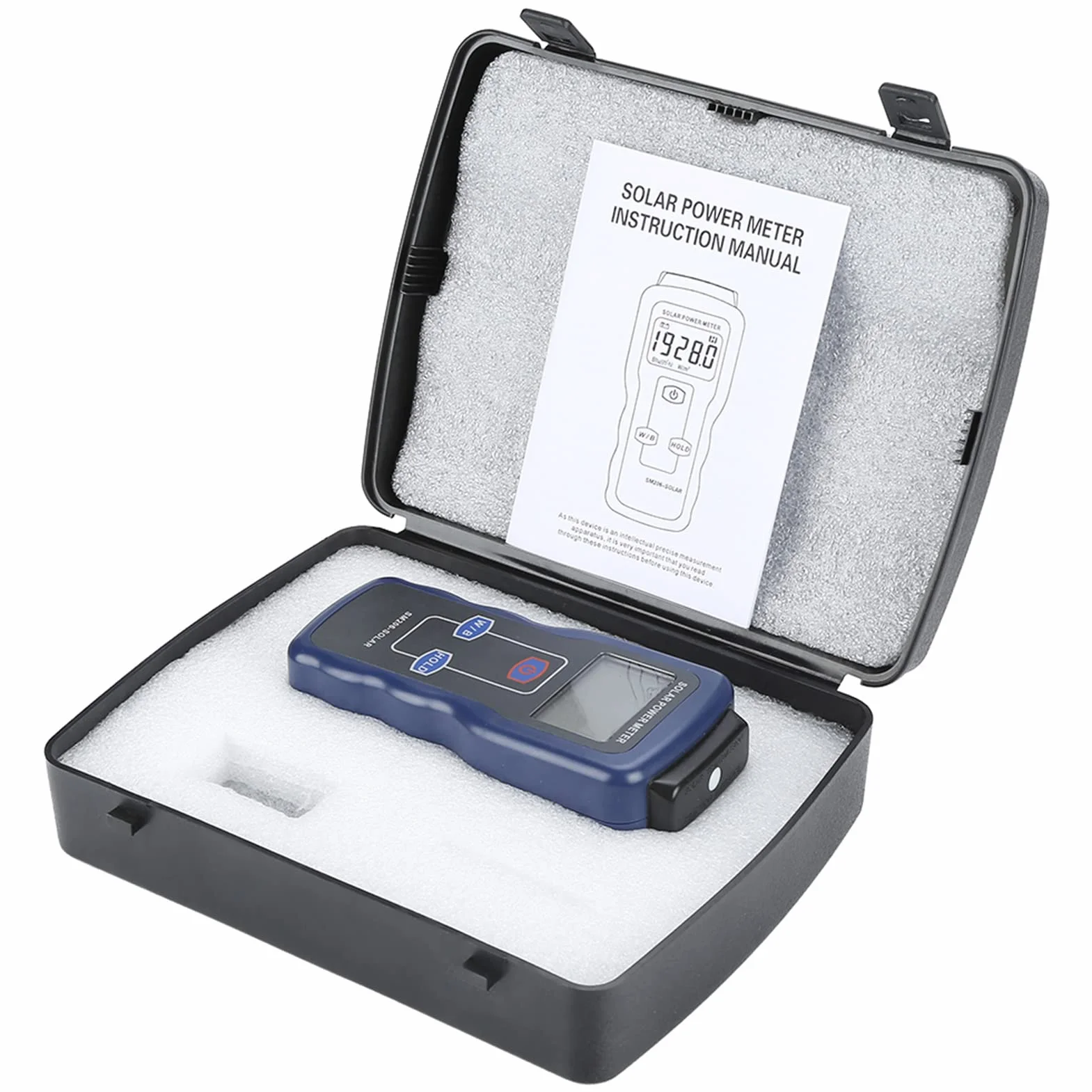 SM206 Digital Solar Power Irradiance Meter Sun Light Radiation Tester