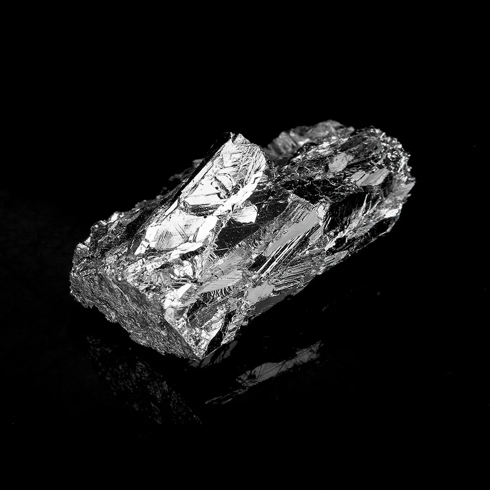 Pezzo di lingotto di 100 g di bismuto puro al 99,99%, puro pezzo di lingotto di lingotto di metallo bismuto per la realizzazione di cristalli