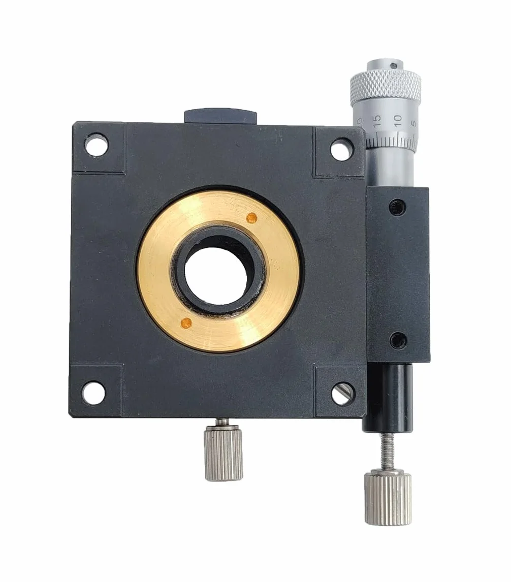 Micrometro RS60-L 60 mm Piattaforma Angolare Manuale di Precisione Asse R Rotazione 360°