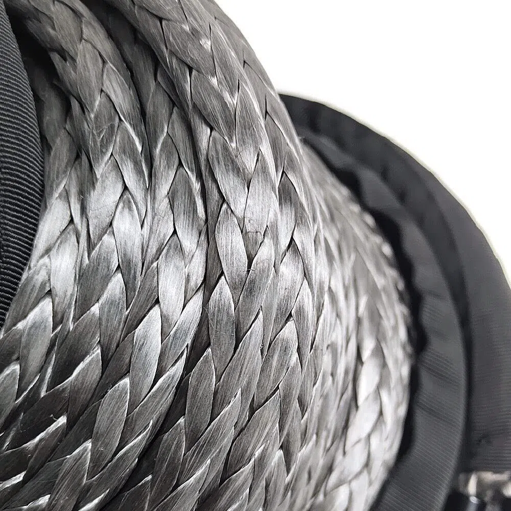 Corda Per Argano Sintetico 10 Mm X 30 M Corda Sintetica 10.5 T Cavo Di Estensione Del Verricello Uso Sicuro Resistente Al Calore Fune Per Verricello