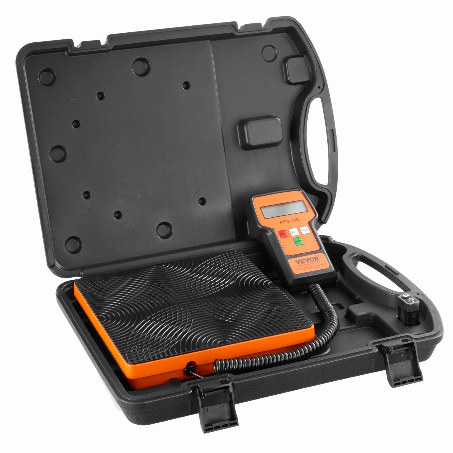 VEVOR Bilancia per refrigerante HVAC 50 kg, ricarica telecomando cablato, recupero elettronico digitale alta precisione 2 g, custodia