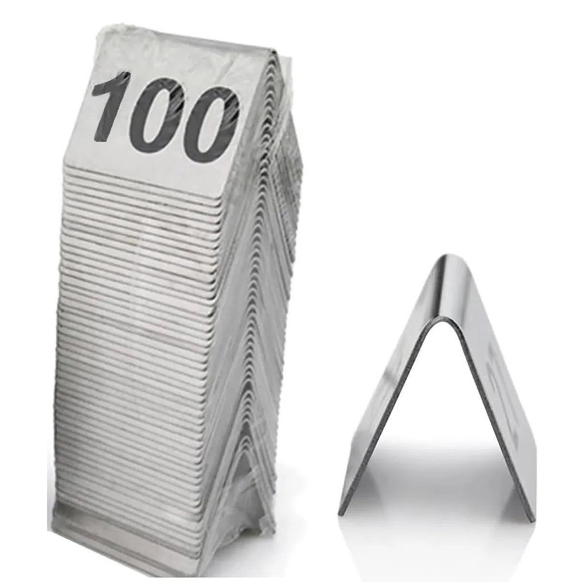 Numeri Da Tavolo 1-100 in Acciaio Inox Targhette Per Numeri Da Tavolo Riservati, Cartellini Per Numeri Da Tavolo Bifacciali, Porta-Tavoli a Tenda Per Ristoranti, Caffetterie Ed Eventi(1-100 (5x4cm))