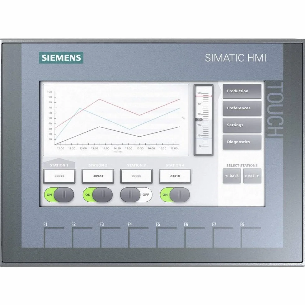 Siemens ST801 – Panel Basic Simatic metallo Disk Integral ktp700 Schermo TFT 7 "