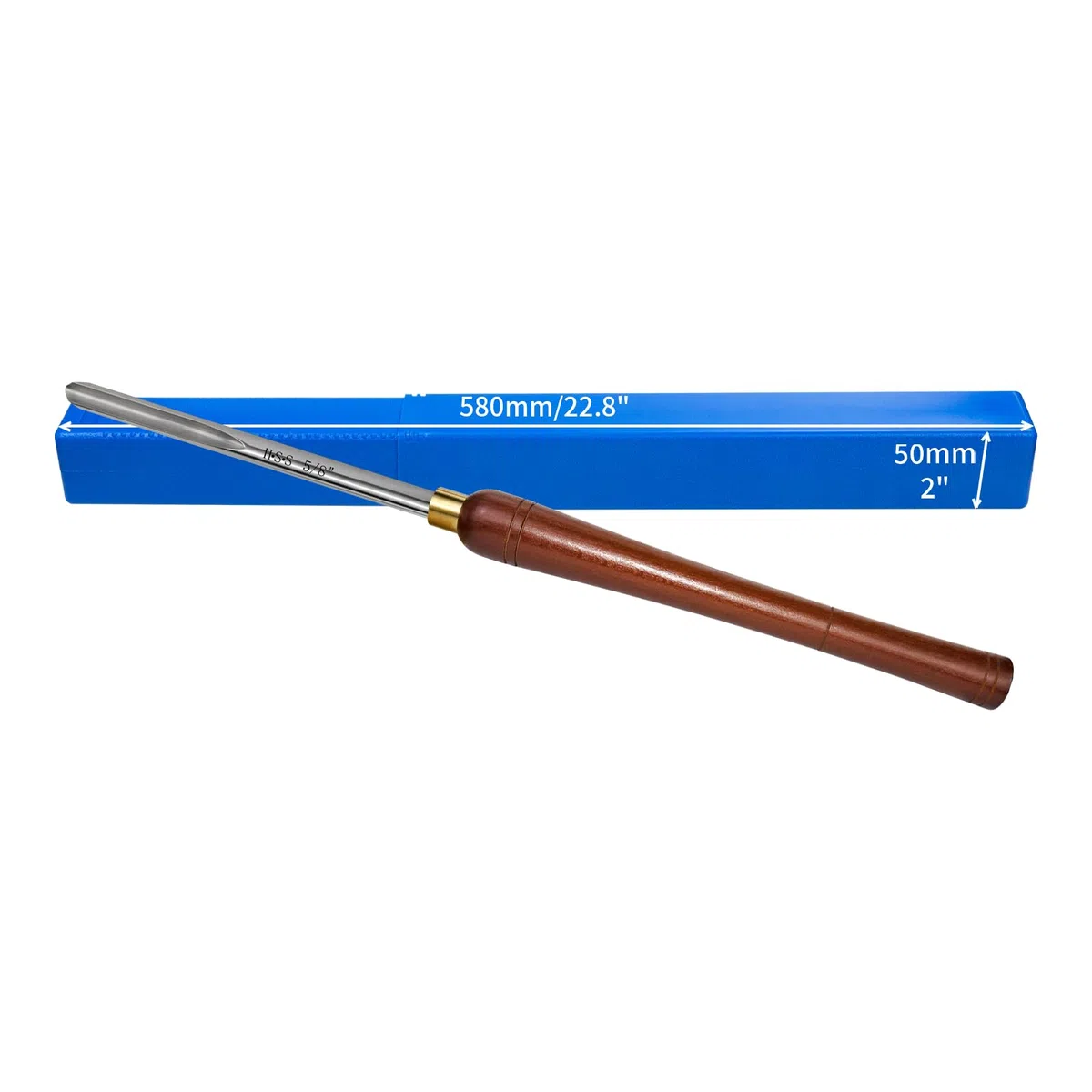 16 mm Utensili di Tornitura per Legno di Scalpelli per Legno con Lama in Acciaio ad Alta velocità HSS, Impugnatura Comoda, per Progetti di Intaglio di Mobili