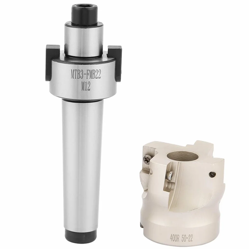 Estensione supporto MT3 FMB22 400R 50 22 Fresa frontale, fresa in metallo duro con 10 inserti CNC APMT1604, utensile per fresatura CNC per carichi pesanti per materiale in