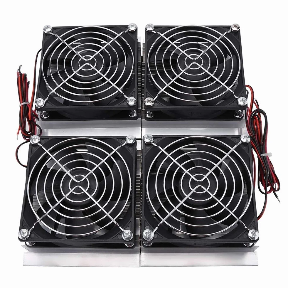 Piastra di refrigerazione a semiconduttore con ventola, di raffreddamento termoelettrico Peltier fai-da-te 12V