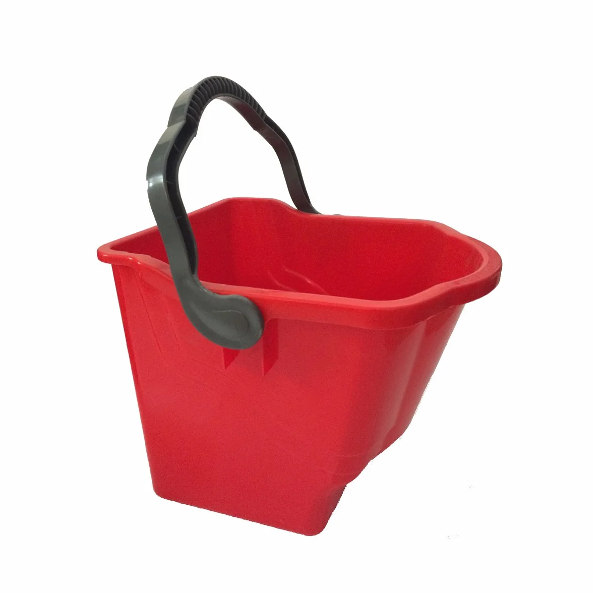 Mr. Mop Carrello Pulizie Lavapavimenti 4 Cuscinetti a Sfera Ruote Orientabili 4x6 l Secchio 2x24 l Spremi Scopa a Frange 2 Ripiani Portaoggetti 1 Ripiano e Supporto Sacco Spazzatura