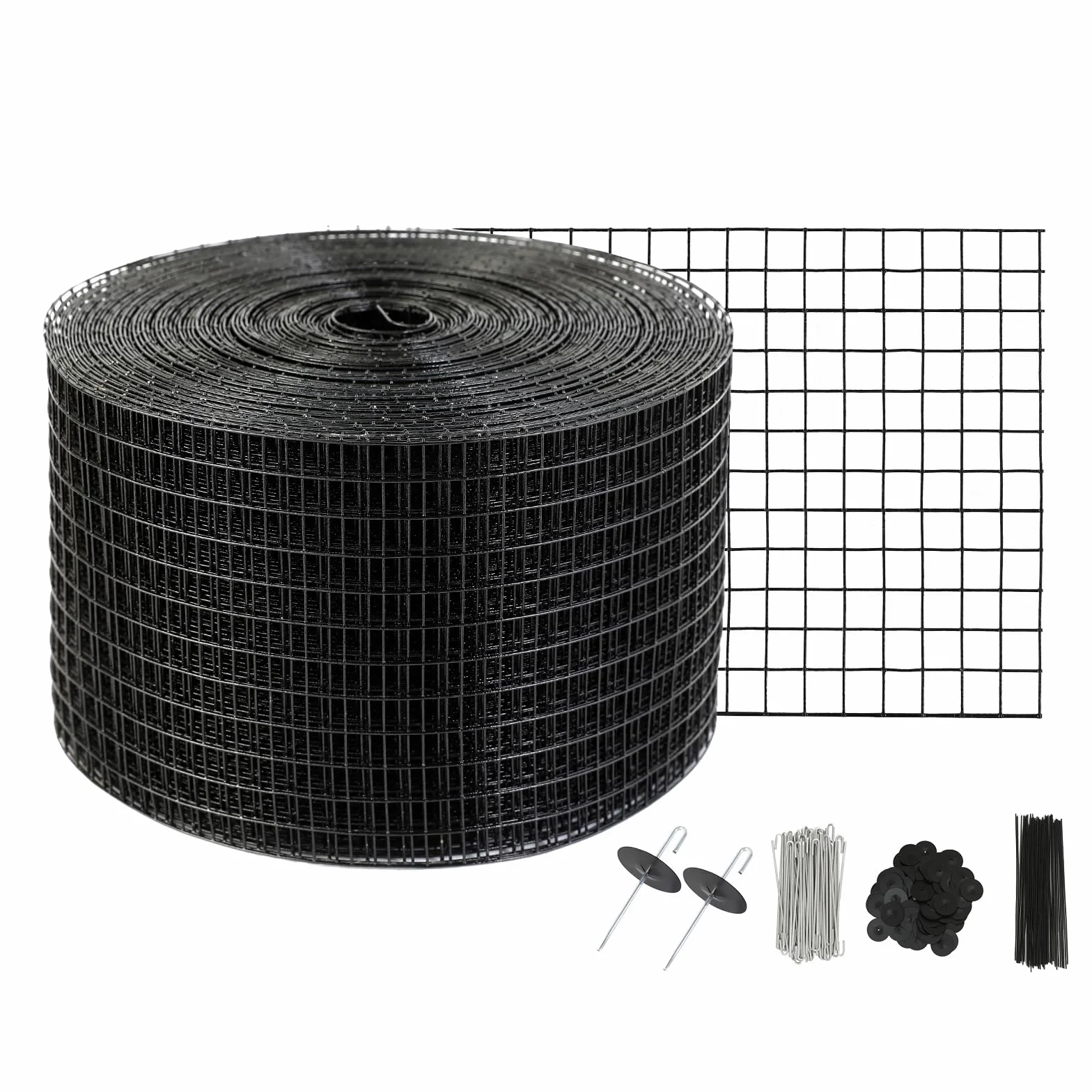 VEVOR Pannello Solare a Rullo Griglia di Protezione 20,3 cm x 30,5 m Anti-Uccelli Acciaio Inox PVC 12,7 mm