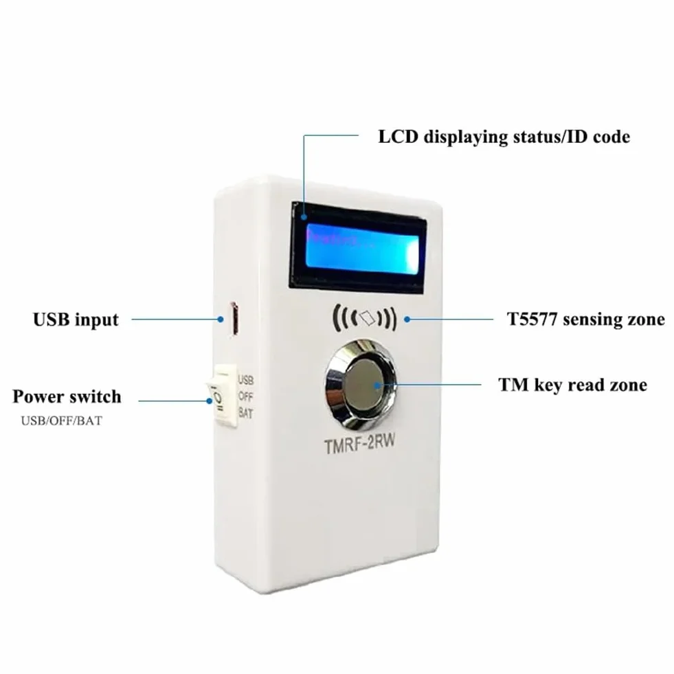 TMRF-2RW IButton Programmatore DS1990A Duplicatore Copia 125 KHz Lettore RFID Registratore RW1990 Scheda Chiave