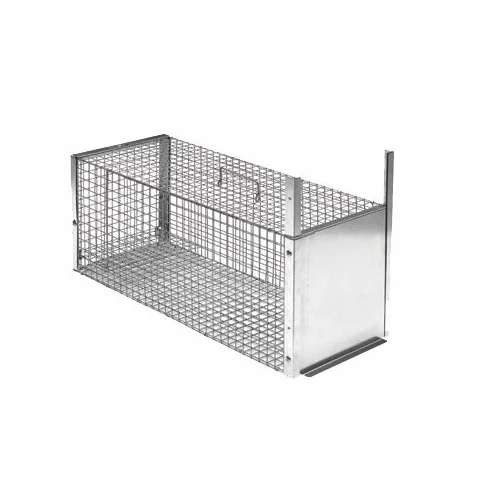 Trappola per animali da cortile vivi piccoli predatori a una entrata cm.85x36x36 h.