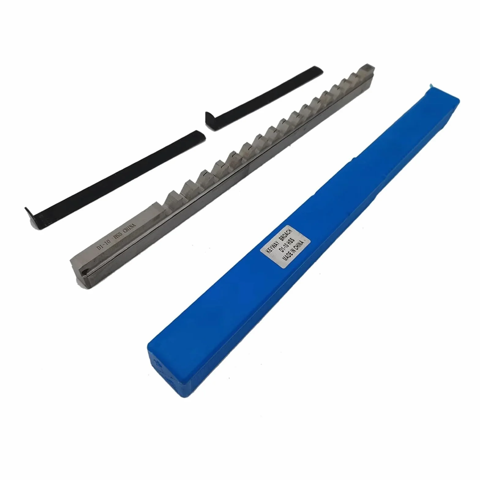Set di brocce HSS 10 mm per scanalature di taglio metriche per brocciatura a chiavetta