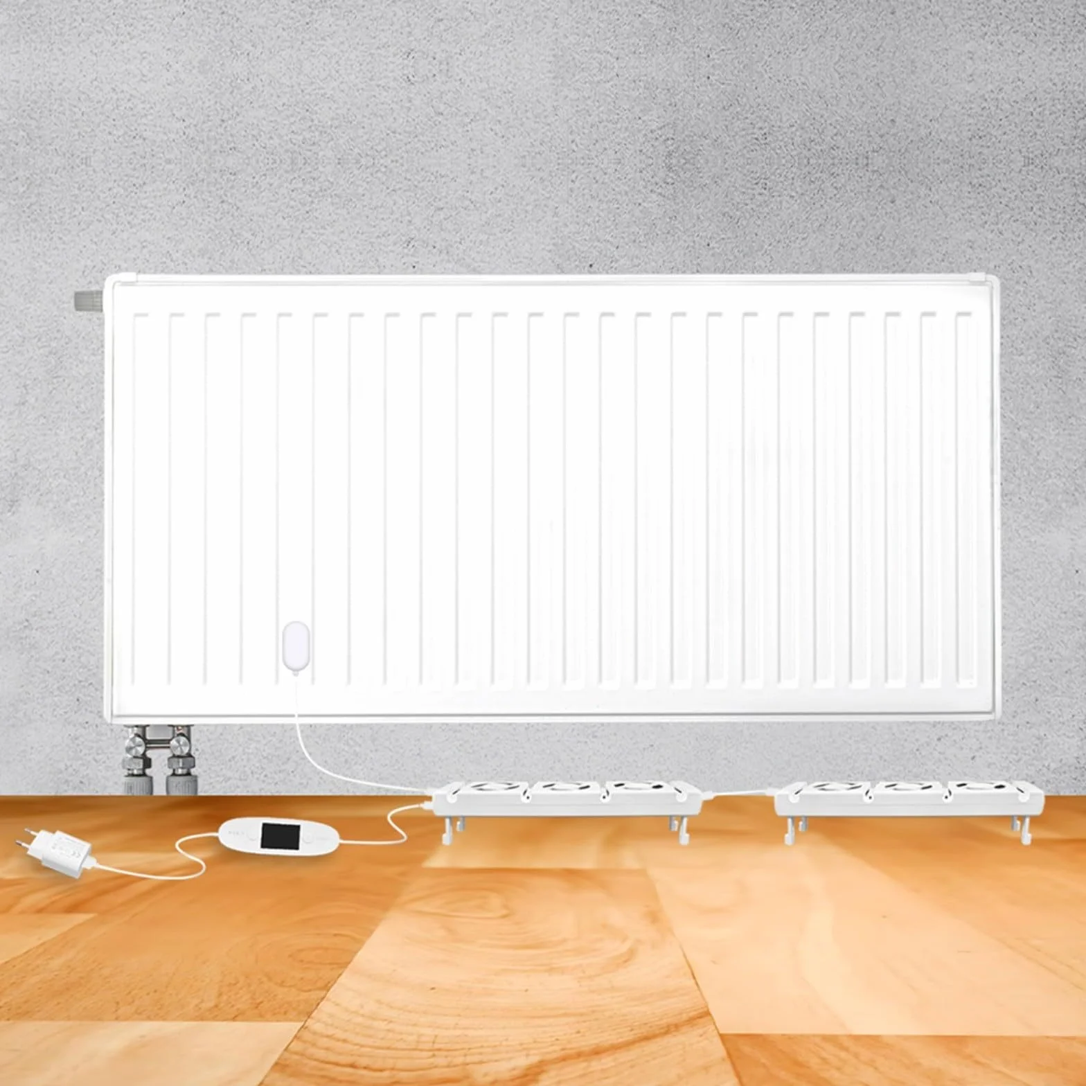 Ventole Per Termosifoni, Radiatore Termosifone Intelligente Ventilatore Per Con 5 Ventole Migliorate, Amplificatore Per Radiatori L'efficienza Del Riscaldamento E Risparmiare Energia(MONO-SET)