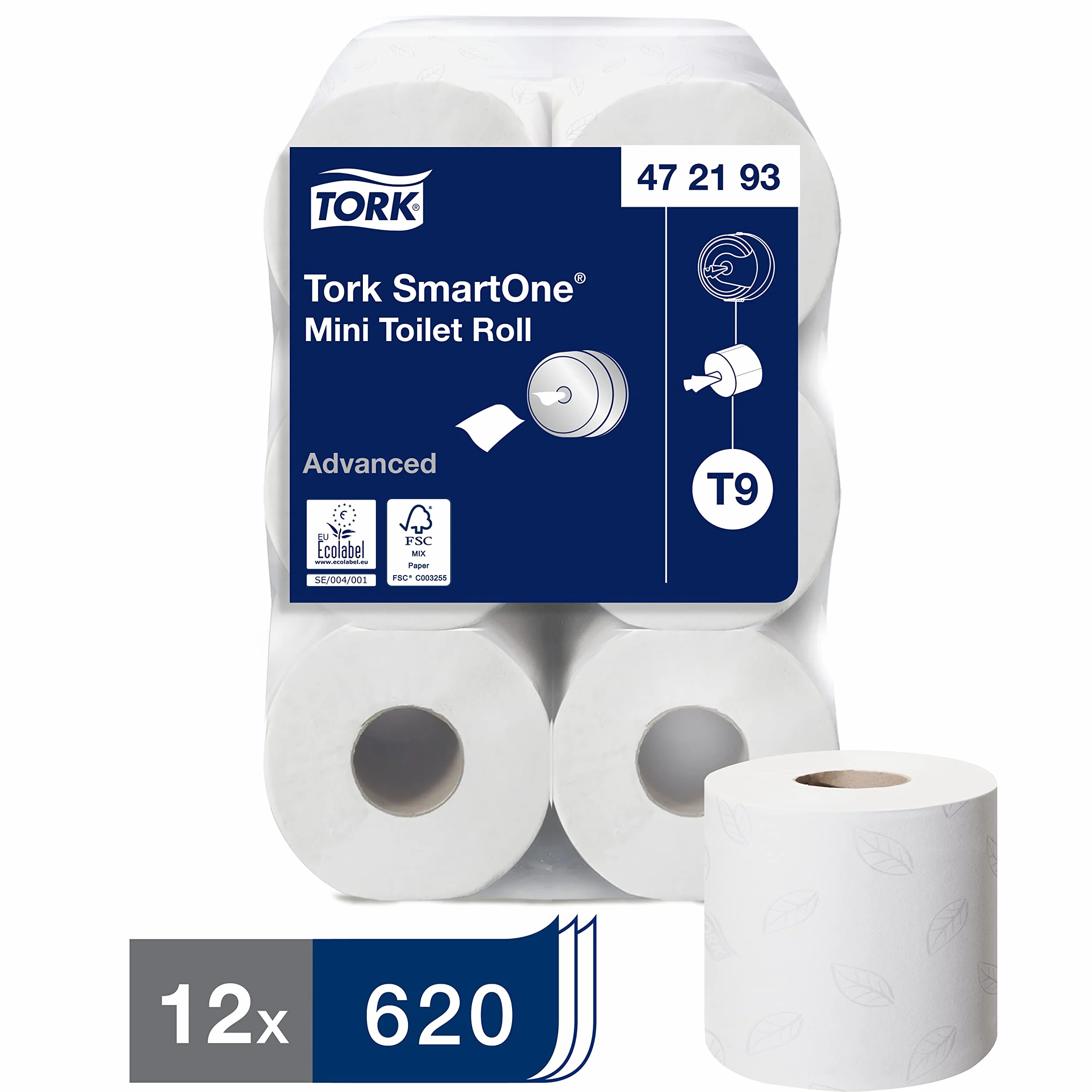 Tork SmartOne Mini Toilet Roll Bianco T9