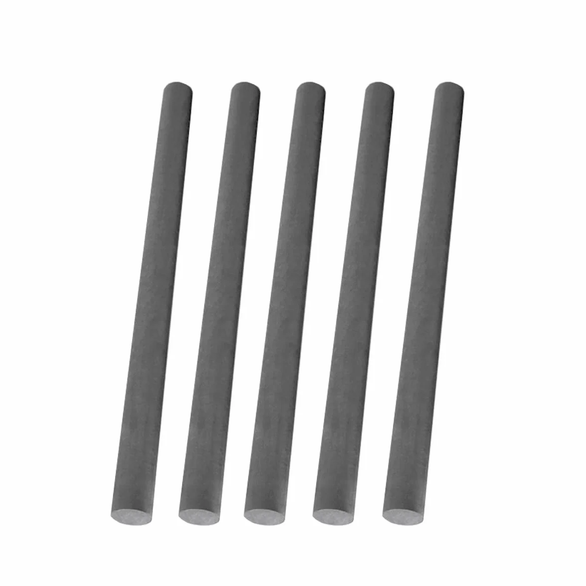 Barre in grafite 99,9% 300 mm diametro 3-10 mm 5 pezzi per metallurgia elettronica macchinari