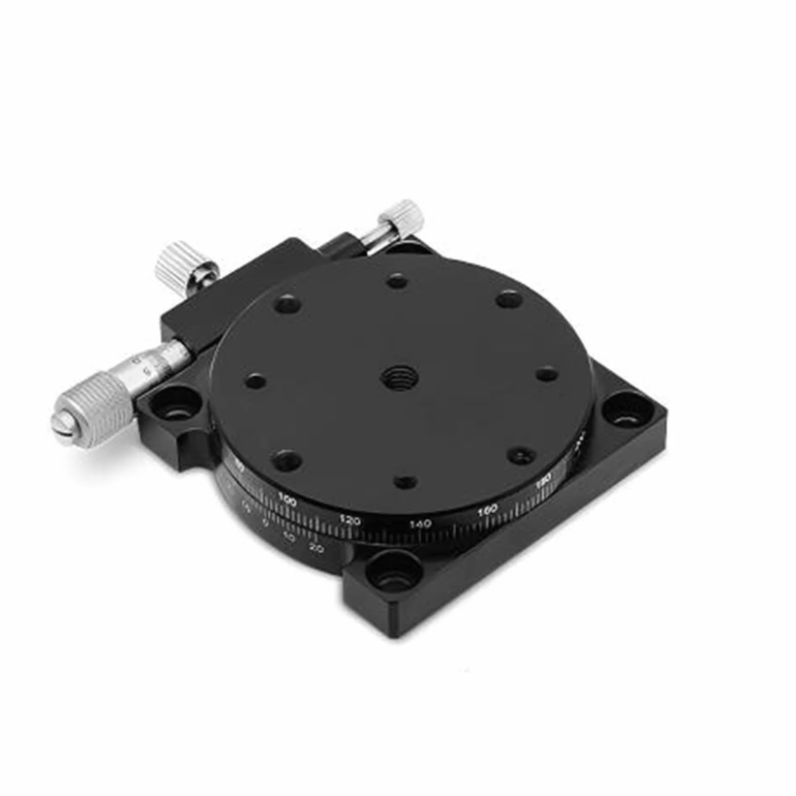 Micrometro RS60-L 60 mm Piattaforma Angolare Manuale di Precisione Asse R Rotazione 360°