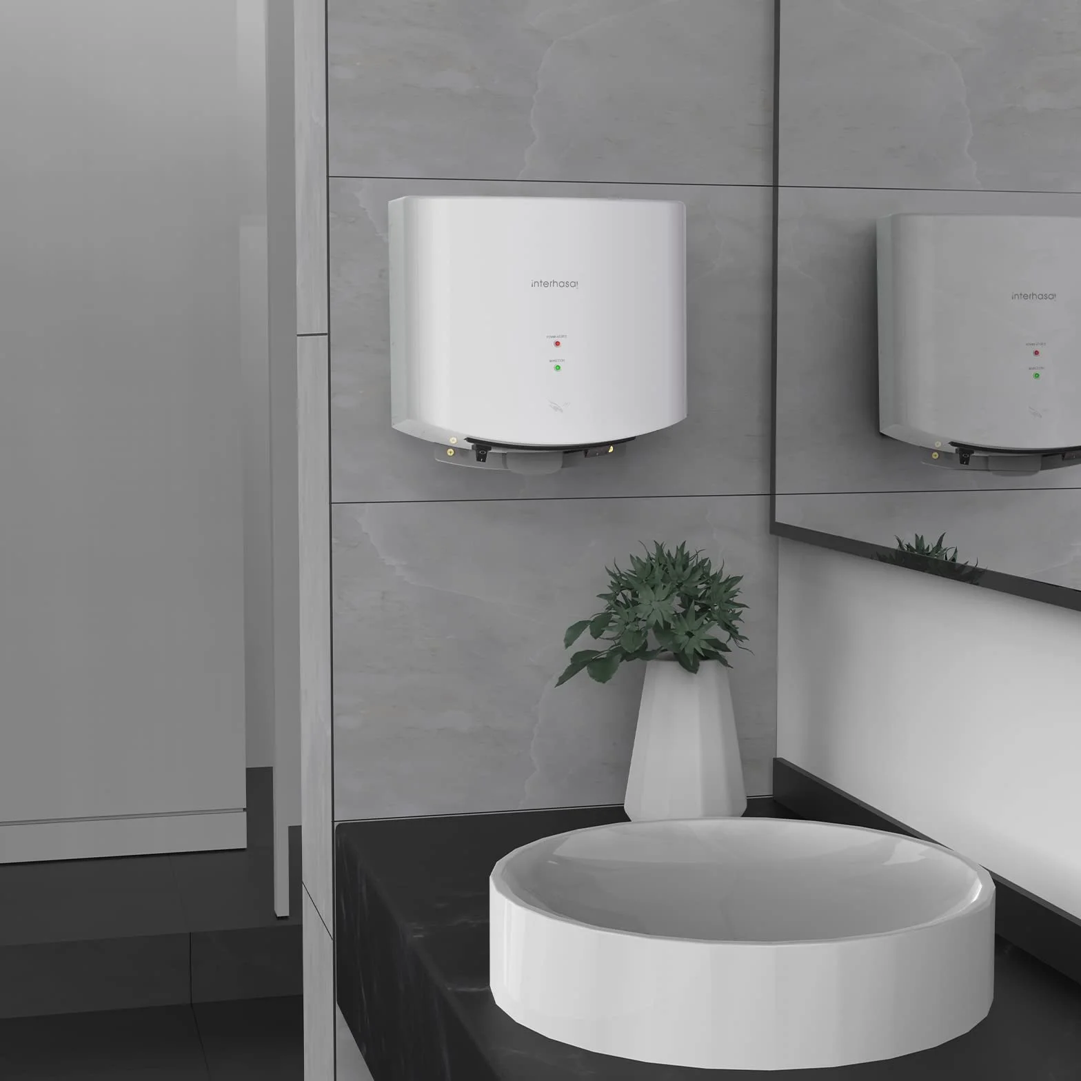 Asciuga Mani a Infrarossi Silenzioso 1250 W Bianco