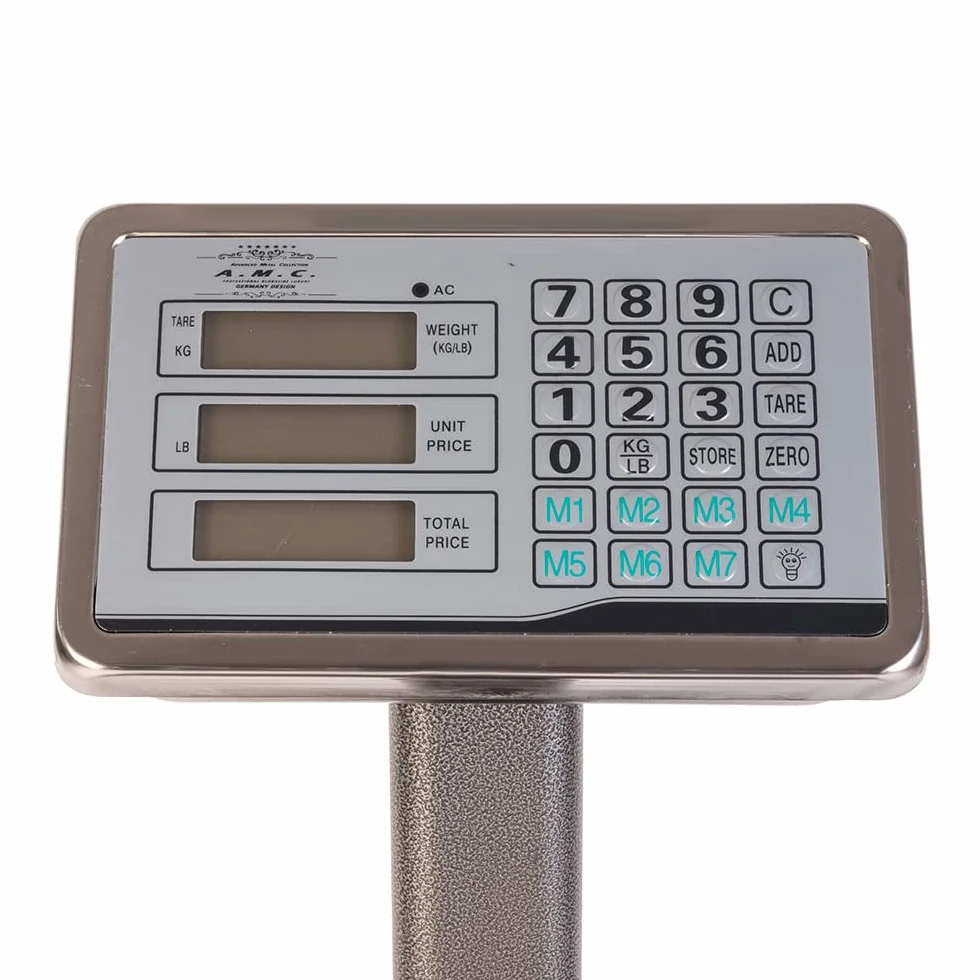 AMC Bilancia Digitale Elettronica 300 Kg Con Display Ricaricabile Industriale