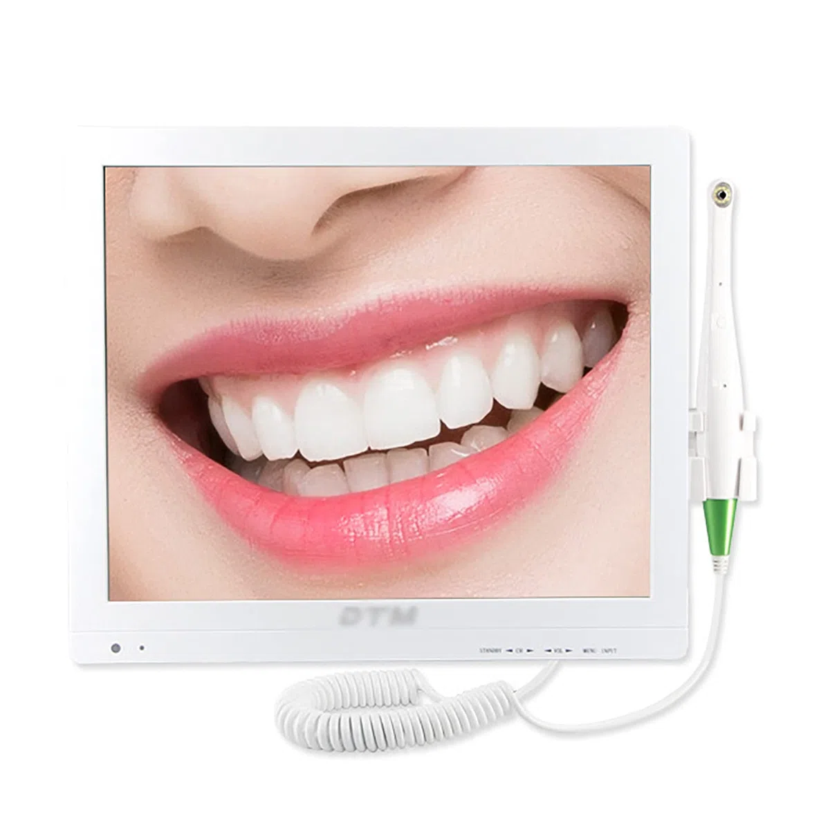 Telecamera Intraorale Dentale,Monitor per Telecamera Orale con Schermo da 17pollici E 16milioni Pixel HD, 1/4 Immagine Regolabile E Funzione Anti-vibrazioneintelligente,per Ospedalieroclinico