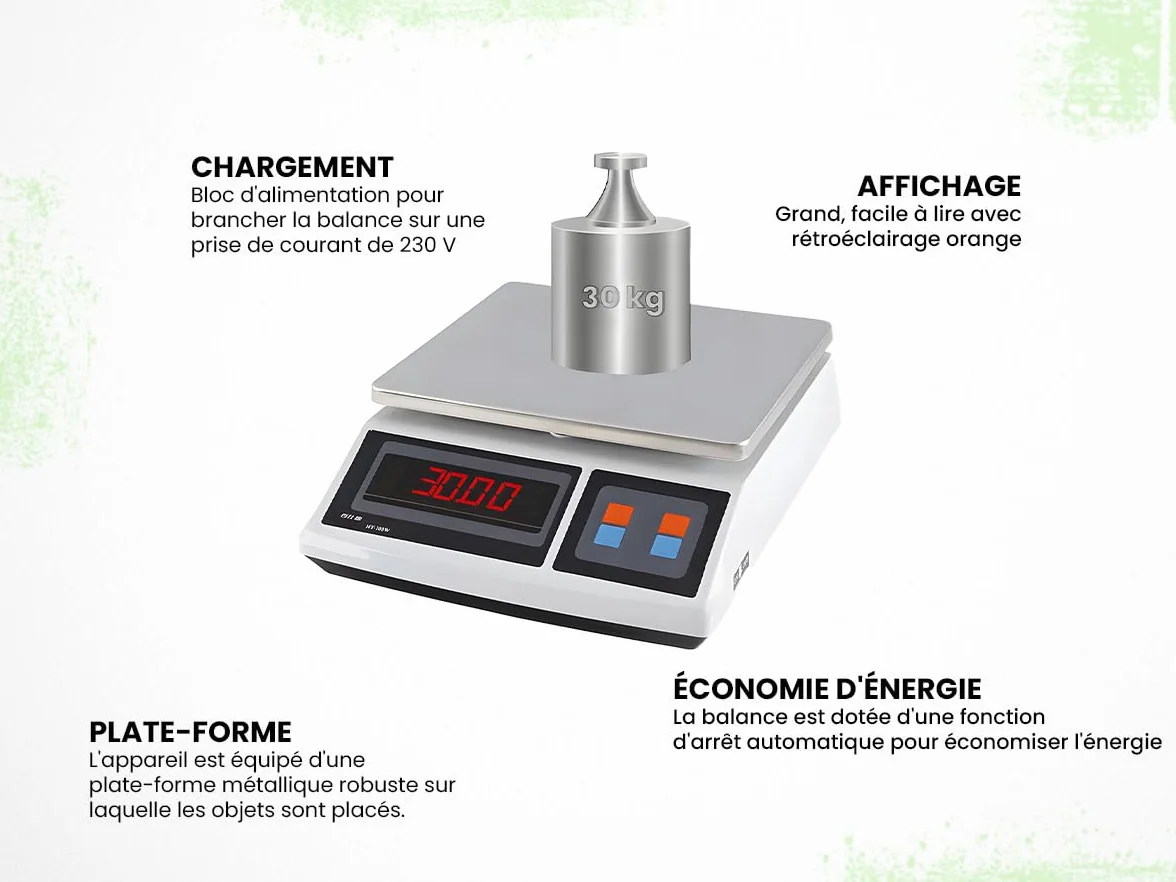 Bilancia Industriale 30 kg Display LCD HDWR wagPRO-S30