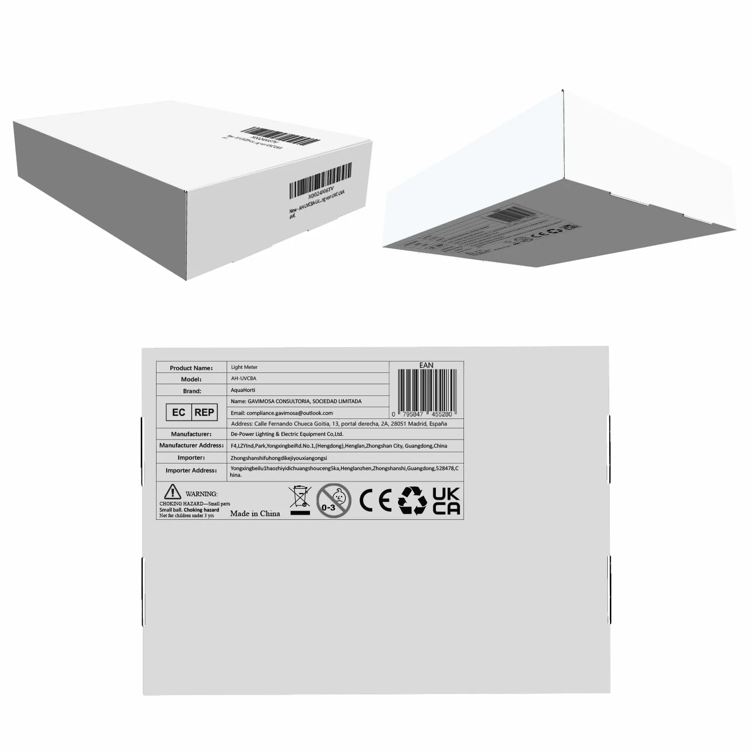 Misuratore di luce UV AH-UVCBA, indice UVB UVC UVA, intensità irradianza w/m²