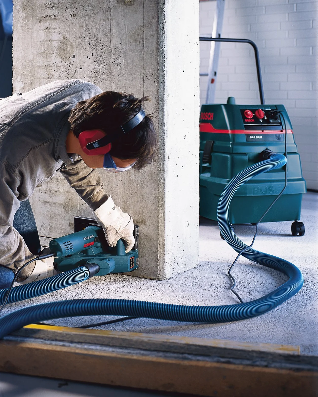 Bosch Professional Fresatrice per Scanalature Gnf 35 Ca (Motore da 1.400 Watt, Ø Disco: 150 Mm, 7 Rondelle Distanziatrici, in Valigetta)
