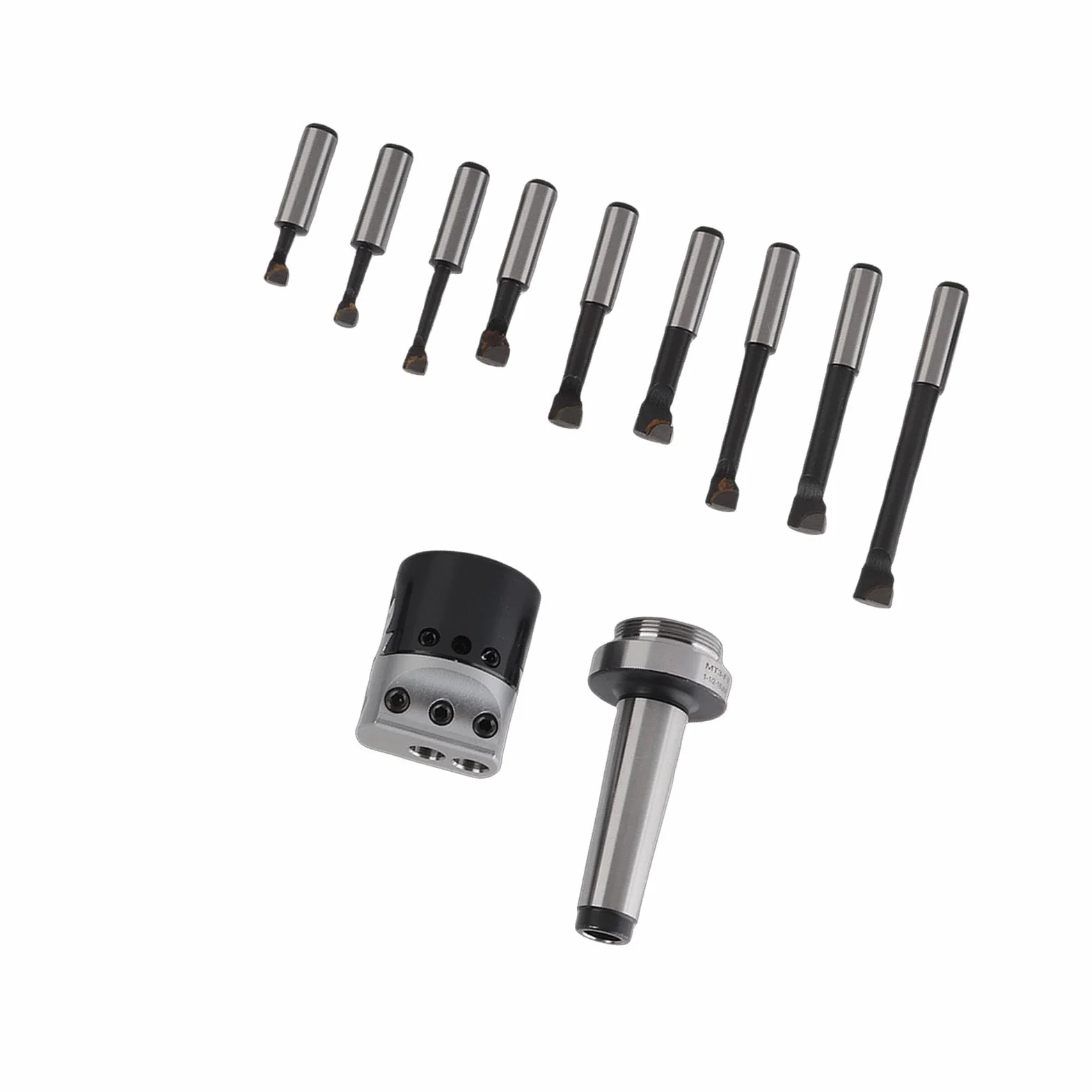 Testa di Alesatura in Acciaio Al Carbonio F1 1-1/2-18UNF M12 MT3 per Fresatrici CNC