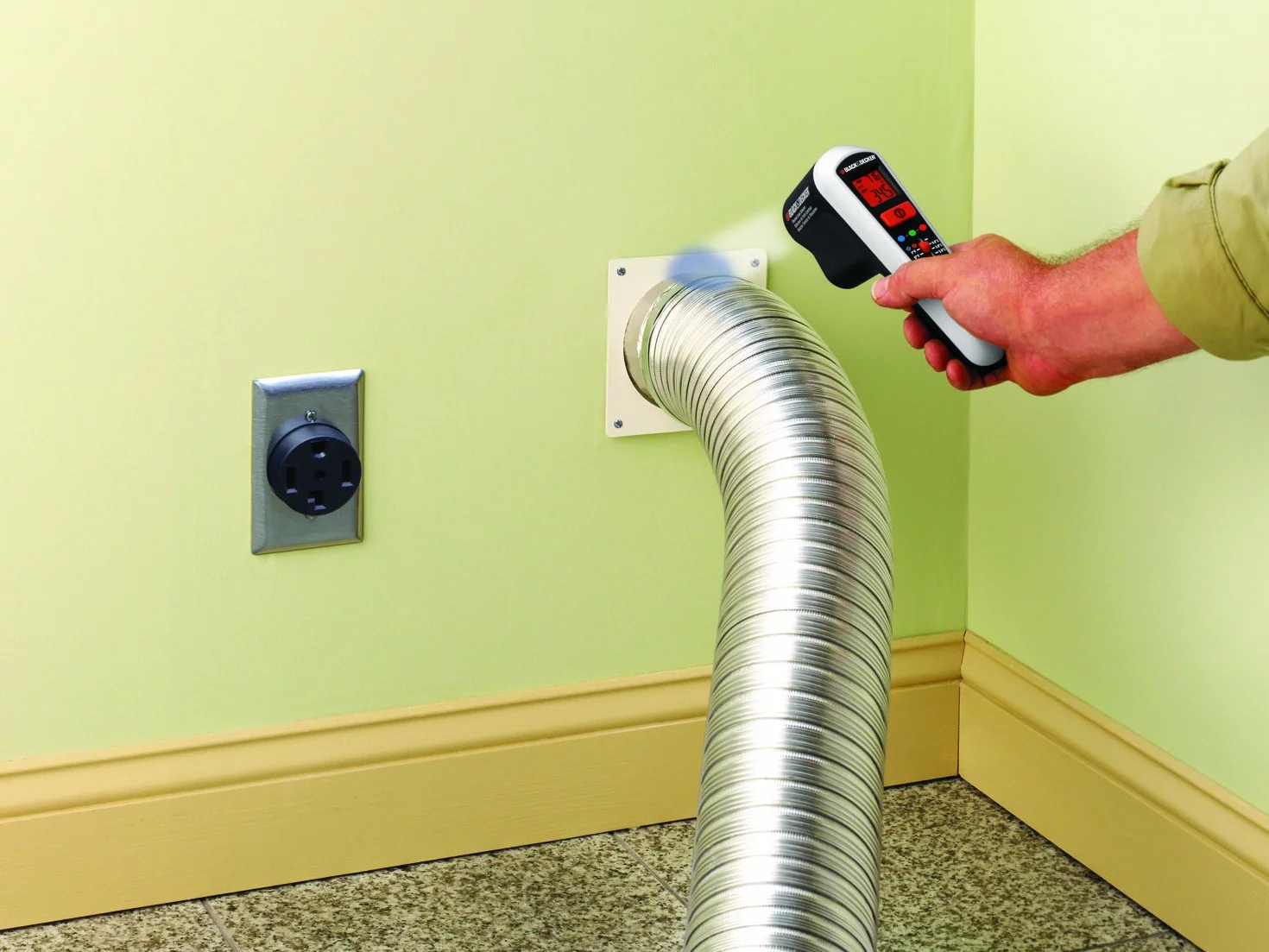 BLACK+DECKER TLD100-XJ Rilevatore Termico a Raggi Infrarossi, Display Digitale, Batteria 9V