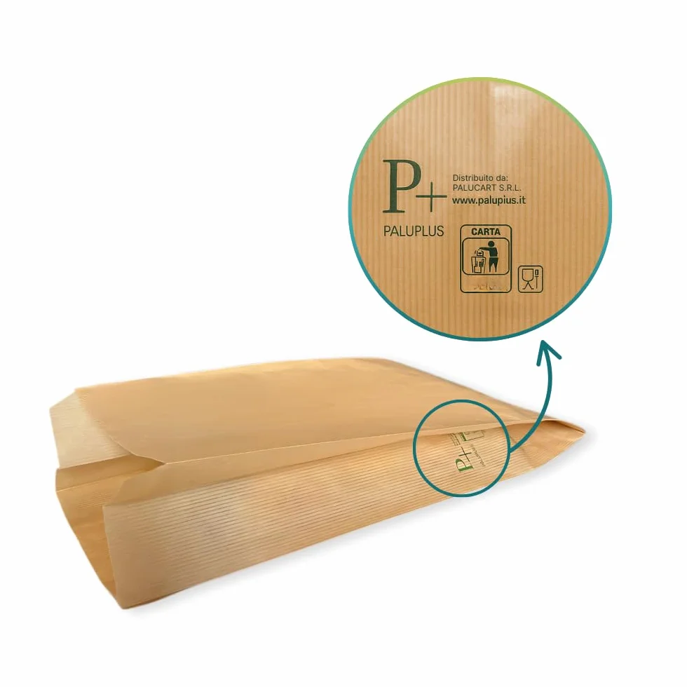 Virsus 1000 Sacchetti di Carta per Alimenti 17x34 cm Buste Kraft
