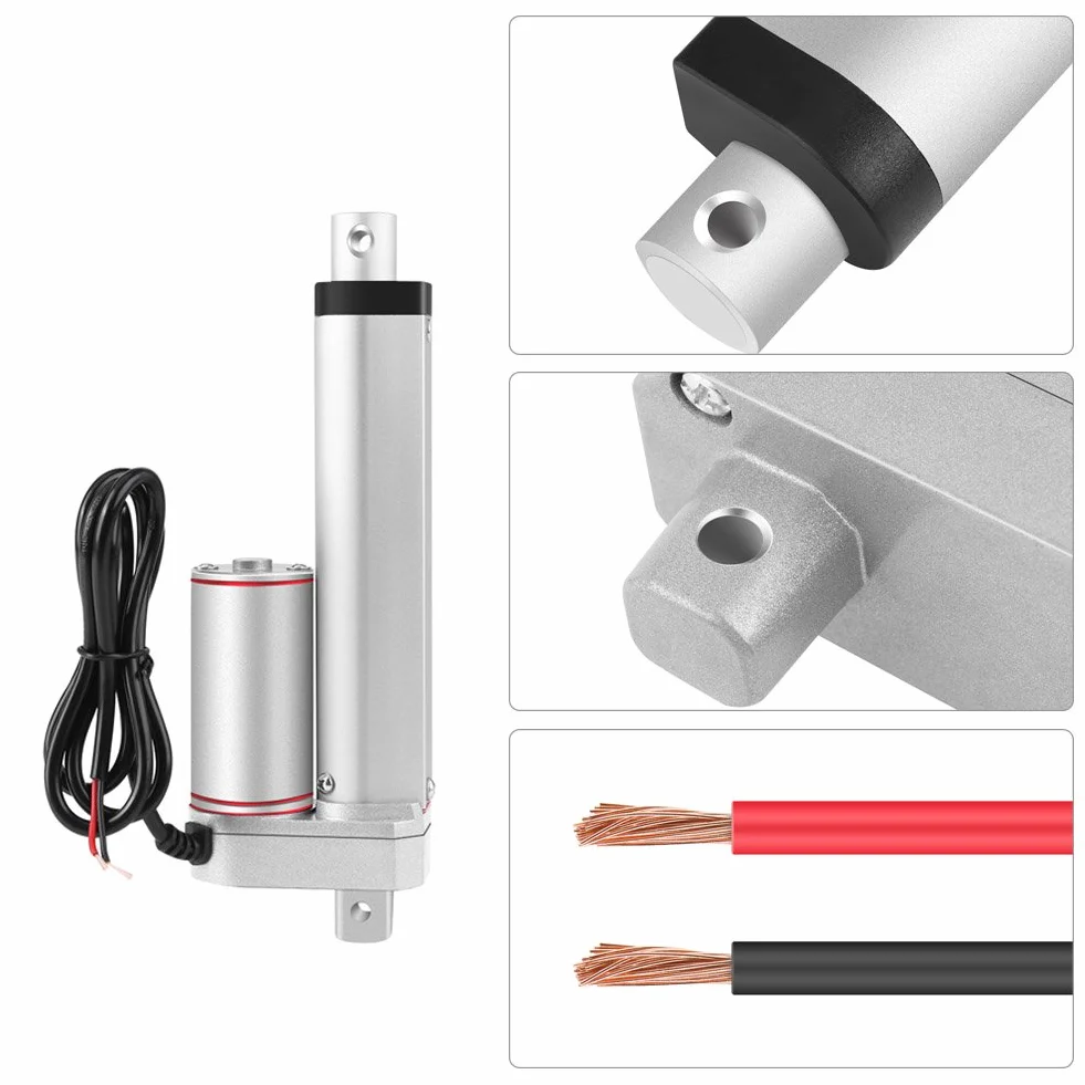 DC 24V Attuatore Lineare 100mm, Attuatore Lineare Multifunzione Motore 750N Per Settore Automobilistico E Industria Metalmeccanica JS-TGZ-U1