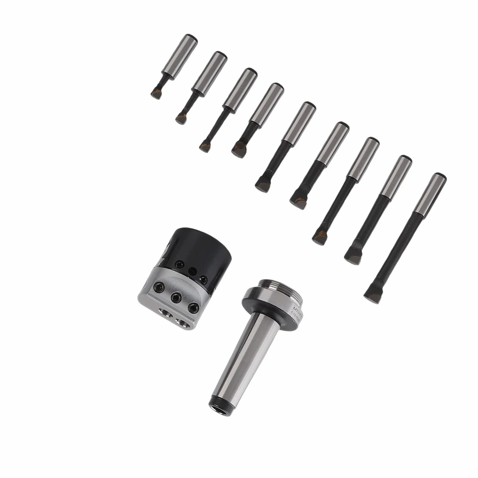 Testa di Alesatura in Acciaio Al Carbonio F1 1-1/2-18UNF M12 MT3 per Fresatrici CNC