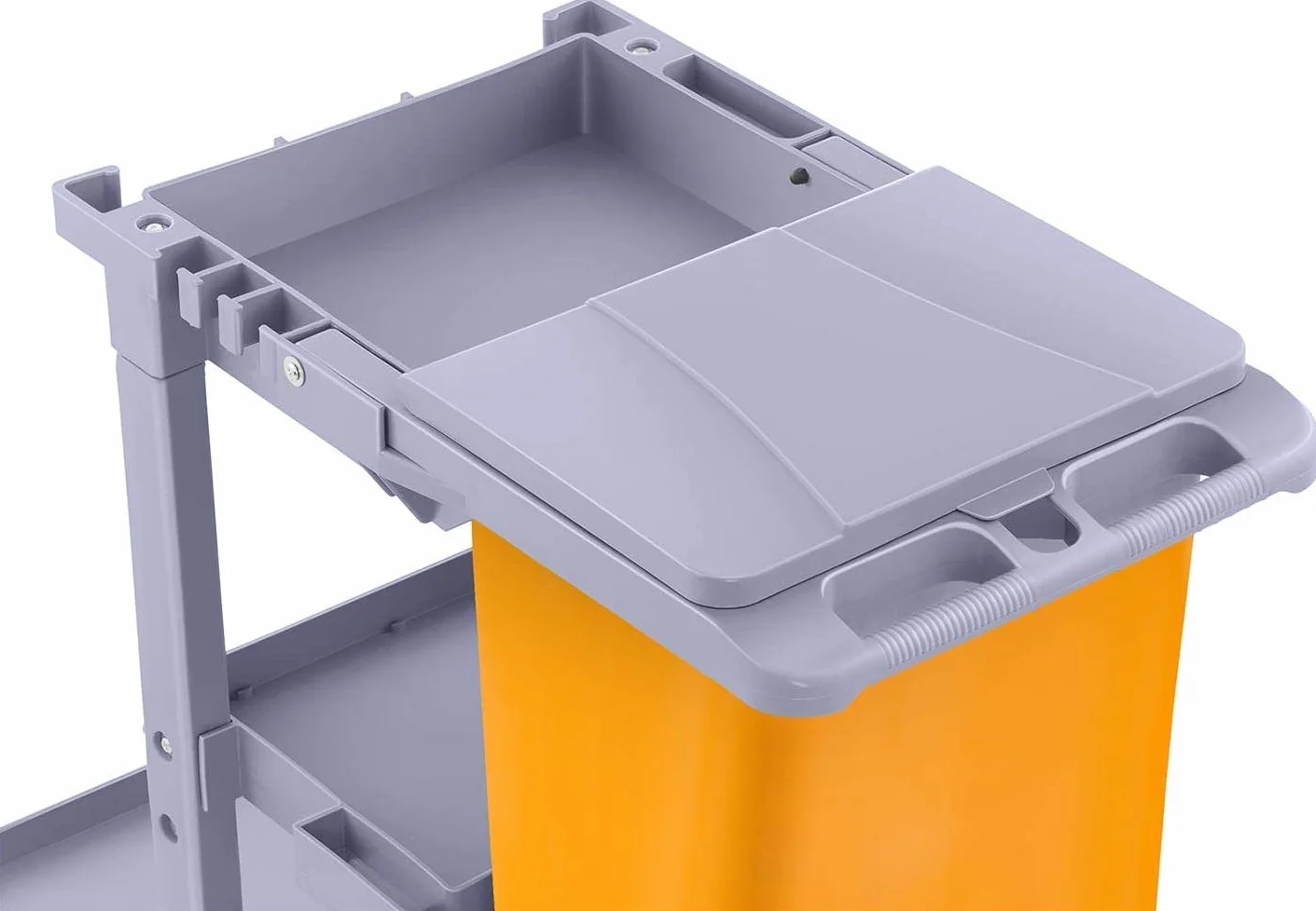 Carrello di pulizia professionale plastica 3 vassoi 100 lt 120 x 52 x 96 cm